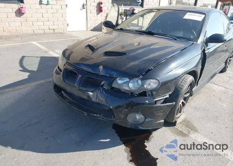2006 Pontiac Gto из США, поврежденный, VIN 6G2VX12UX6L544561